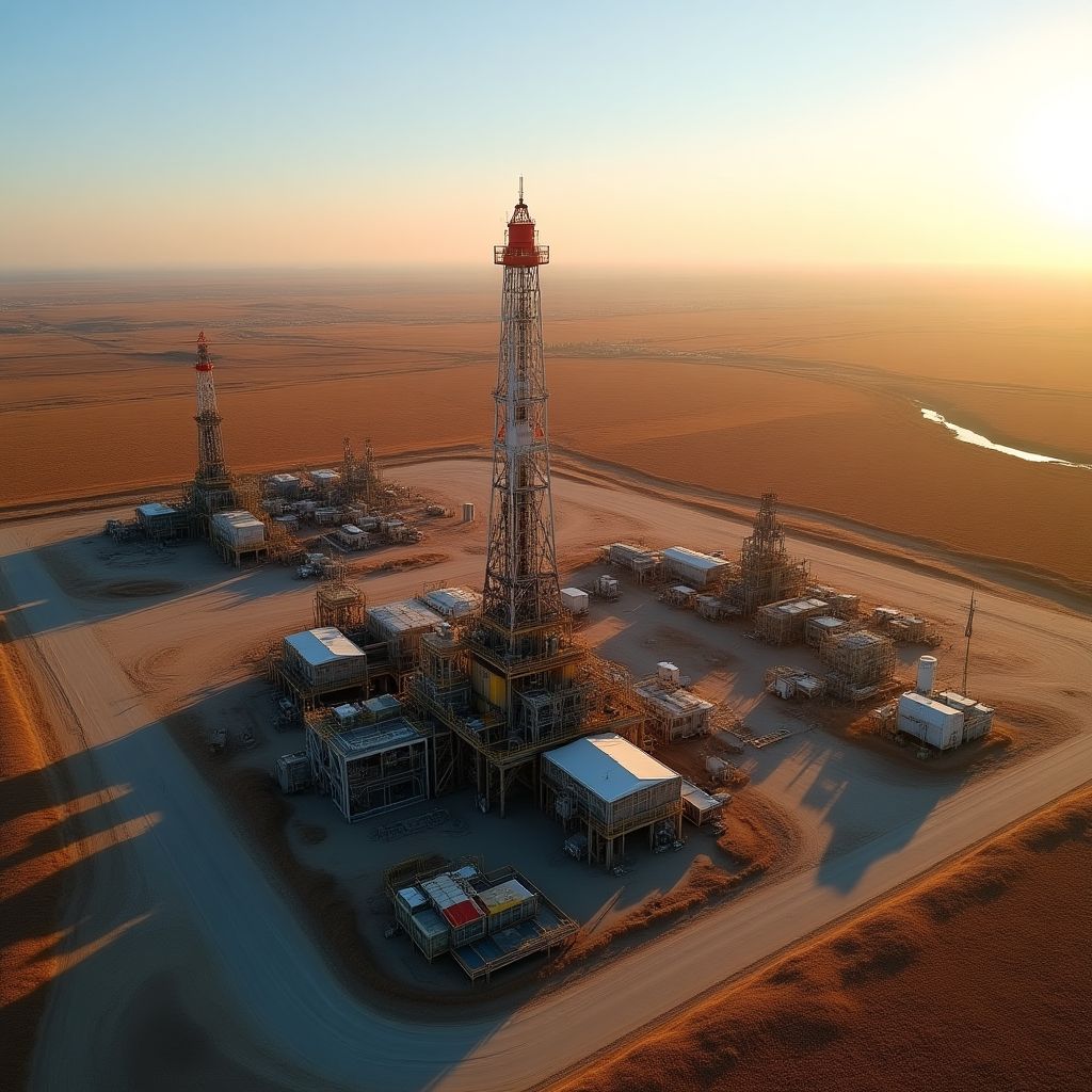 Instalaciones petroleras en Vaca Muerta